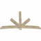 Ekena Millwork Alberta Rough Sawn Timber Gable Bracket, Douglas Fir, 96"W x 60"H x 4"D x 6"F, 15/12 Pitch GBW096X60X0406ALB00RDF - alternate 3